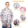 Women Open Front Cardigan Long Sleeve Shawl Neck Breathable Cardigan Well Collection w/ T-Shirt Tank Jeans Leggings