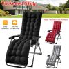 71x22in Chaise Lounger Cushion Recliner Rocking Chair Sofa Mat Deck Chair Cushion