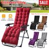66.92x22.04in Thickened Chaise Lounger Cushion Recliner Rocking Chair Sofa Mat Deck Chair Cushion