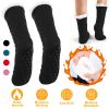 Winter Slipper Socks Winter Warm Fluffy Grip Floor Socks W/ Anti-Slip Grip Unisex Indoor House Home Use For Women US 5.5-8.5
