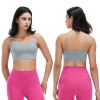 Women Strap Sport Bras Padded Strappyòop Square Neck Low Impact Bras Sexy©tness!nk Tops with Removable Pads Flat Straps for Gym Yoga Workout Run