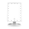 22 LED Lights Rechargeable Cosmetic Mirror 180otation Makeup Mirror Touch Control Dimmable Vanity Mirror