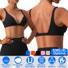 Women Deep V-Neck Sports Bras U-Shaped Back Sport Bras Padded Strappyòop Open Back Low Impact Bras Sexy©tness!nk Tops with Removable Pads for Gy