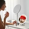 30X Magnifying Mirror With Light 3 Colors Dimmable Brightness Included Tweezer Scissor 
Travel Magnifying Makeup Mirror with Suction Cup 360djusta