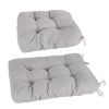 2Pcs Rocking Chair Cushion Upper And Lower Back And Seat Sets with Non-Slip Ties Polyester Fiber Filling Comfortable for Indoor Home Office Car