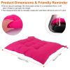 4Pcs Chair Cushion Pads Pillow 17.72x17.72x2.37in Soft Tie On Square Sitting Mats For Home Office Car Sitting Travel