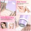 2 In 1 Bikini Trimmer for Women Dual Head Cordless Body Shaver IPX5 Waterproof Rechargeable Pubic Hair Razor Wet And Dry Use for Bikini Underarm Leg A