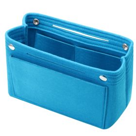 Felt Handbag Insert Organizer Purse Tote Shaper Bag in Bag Cosmetic Bag Handbag Purse Organizer (Option: HandBagBlue)