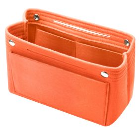 Felt Handbag Insert Organizer Purse Tote Shaper Bag in Bag Cosmetic Bag Handbag Purse Organizer (Option: HandBagOrange)