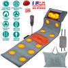 Full Body Electric Massage Mat with Heat Vibration Massage Pad Cushion Back Massage Mattress Chair Pad with Neck Massage Pillow with 10 Vibration Moto