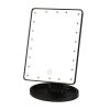 22 LED Lights Rechargeable Cosmetic Mirror 180otation Makeup Mirror Touch Control Dimmable Vanity Mirror