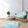 Cat Paw Cushion Seat Skin Friendly Comfortable Lazy Sofa Chair Floor Mat Office Chair Cushion Pad Relieve Back Coccyx Sciatica