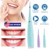 Electric Tartar Remover For Teeth Rechargeable Oral Dental Plaque Calculus Remover Teeth Stains Eraser Teeth Stains Scraper Cleaning Tool w/ 5 Speeds