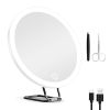 30X Magnifying Mirror With Light 3 Colors Dimmable Brightness Included Tweezer Scissor 
Travel Magnifying Makeup Mirror with Suction Cup 360djusta