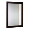 Wall Mount Mirror 11.8x15.7Inch Wood-Like Frame Rectangle Modern Hanging Mirror for Bathroom Bedroom Living Room