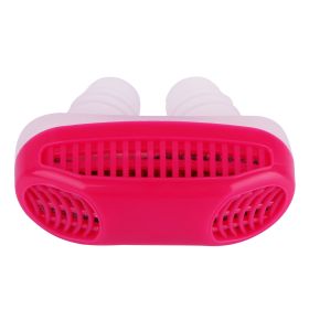 Anti Snore Nasal Dilators Sleep Apnea Aid Device Stop Snoring Nose Clip Silicone Sleep Aid (Option: AntiSnoreClipRed)