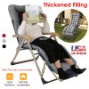 71x22in Chaise Lounger Cushion Recliner Rocking Chair Sofa Mat Deck Chair Cushion