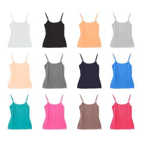 12 PCS Women\'s Camisole Tank Tops in A Pack (Option: Gift12PCSCamisS)