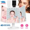 Makeup Mirror with Lights 22 LEDs Vanity with 3X/2X Magnification Touch Screen 180djustable Rotation Portable Trifold Mirror