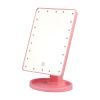 22 LED Lights Rechargeable Cosmetic Mirror 180otation Makeup Mirror Touch Control Dimmable Vanity Mirror