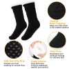 Winter Slipper Socks Winter Warm Fluffy Grip Floor Socks W/ Anti-Slip Grip Unisex Indoor House Home Use For Women US 5.5-8.5