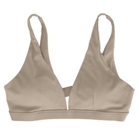 Women Deep V-Neck Sports Bras U-Shaped Back Sport Bras Padded Strappyòop Open Back Low Impact Bras Sexy©tness!nk Tops with Removable Pads for Gy (Option: BraWhiteS)