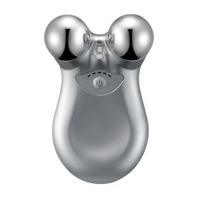 Micro-current Face Massager Rechargeable Face Neck Roller Intelligent Facial Massager with 5 Gears for Skin Tightening Skin Lifting Wrinkle Reducing (Option: FaceMassagerGrey)