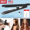 Professional Steam Flat Hair Straightener Ceramic Flat Iron Hair Styler w/ Adjustable Temp
