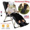 71x22in Chaise Lounger Cushion Recliner Rocking Chair Sofa Mat Deck Chair Cushion