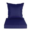 Outdoor Seat Cushion Set Waterproof Patio Furniture Cushion and Back Pillow Fade Resistant Deep Seatåt Chair Pad with Removable Cover for Chair Sofa