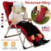 66.92x22.04in Thickened Chaise Lounger Cushion Recliner Rocking Chair Sofa Mat Deck Chair Cushion