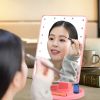 22 LED Lights Rechargeable Cosmetic Mirror 180otation Makeup Mirror Touch Control Dimmable Vanity Mirror