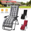 71x22in Chaise Lounger Cushion Recliner Rocking Chair Sofa Mat Deck Chair Cushion